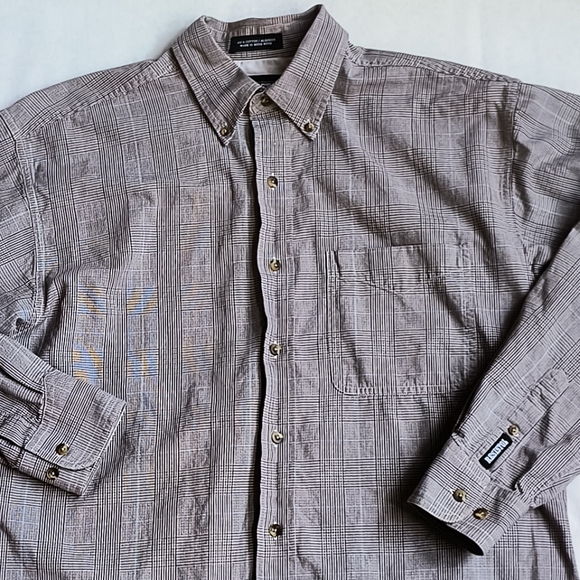 Vintage Resistol Rodeo Plaid Button Down Shirt Mens Large Western Wear Medium - Picture 1 of 6